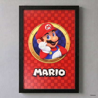Super Mario™: 3D Port Mario Gel-Coated Framed Print (11x17)