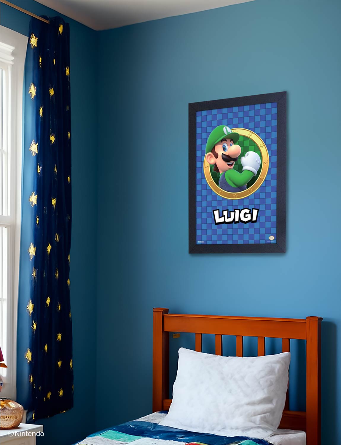 Super Mario™: 3D Port Luigi Framed Art (11x17) - Official Nintendo Wall Decor - alternate angle