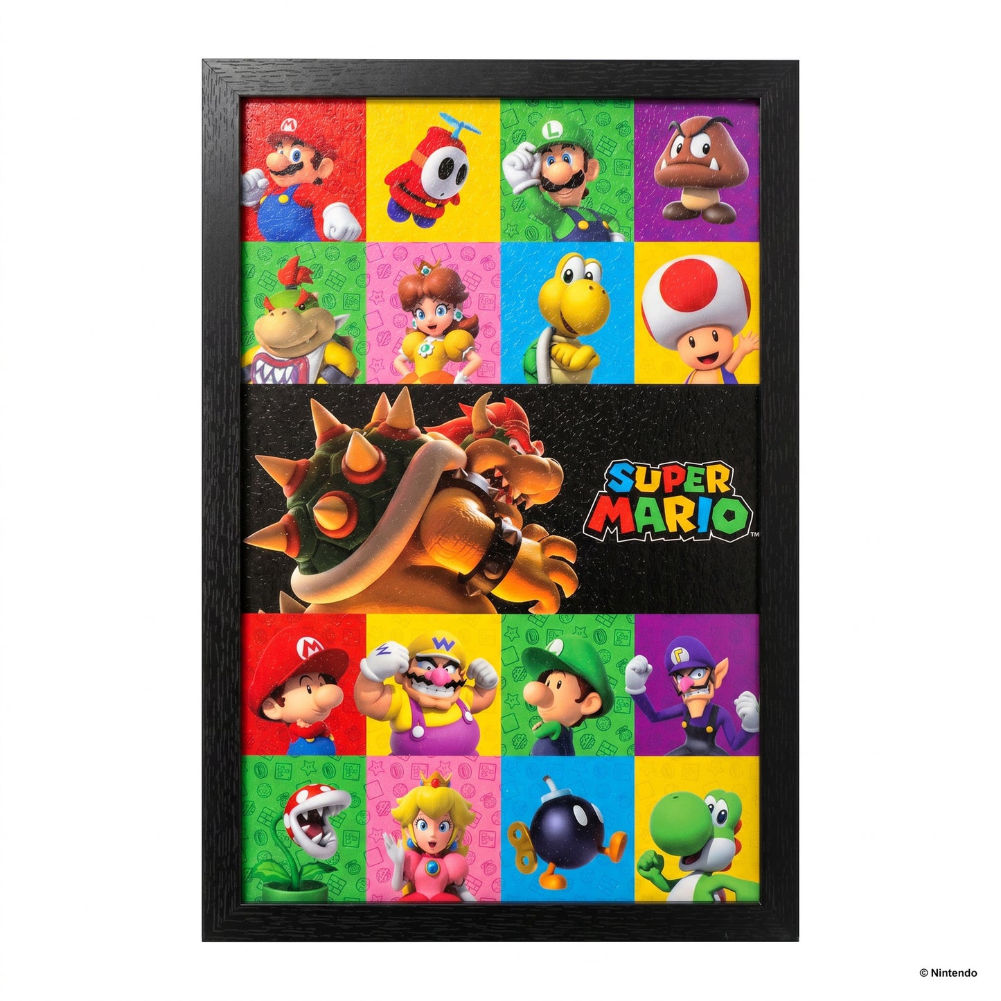 Super Mario - 3D Friends & Foes - 11x17 Framed Gel Coat
