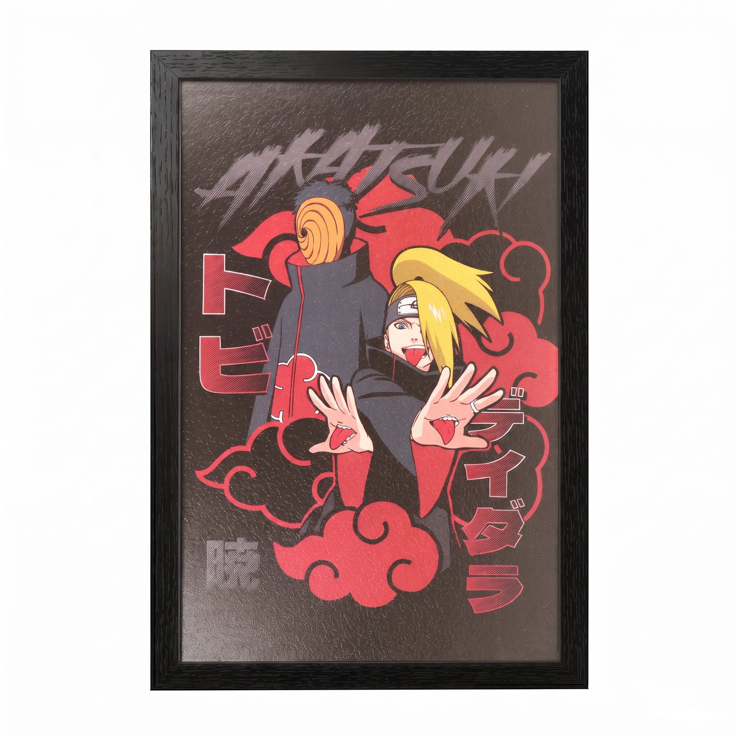 Naruto- Deidara and Tobi - 11x17 Framed Gel Coat