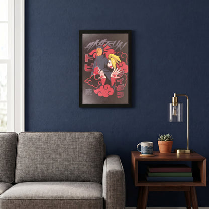 Naruto- Deidara and Tobi - 11x17 Framed Gel Coat