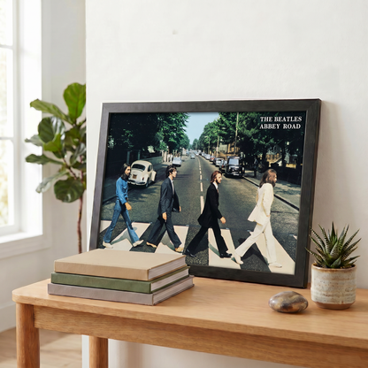 The Beatles - Abbey Road - 11x17 Framed Gel Coat