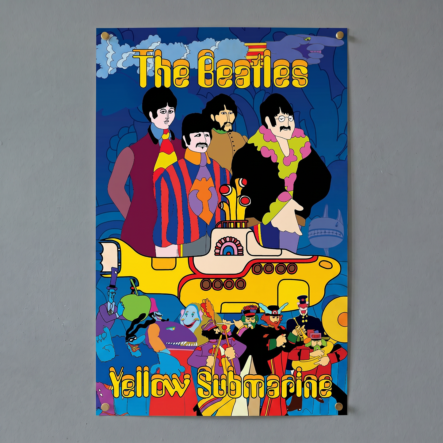 The Beatles - Yellow Submarine-Aquatic - 11x17 Poster