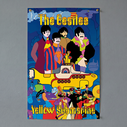 The Beatles - Yellow Submarine-Aquatic - 11x17 Poster