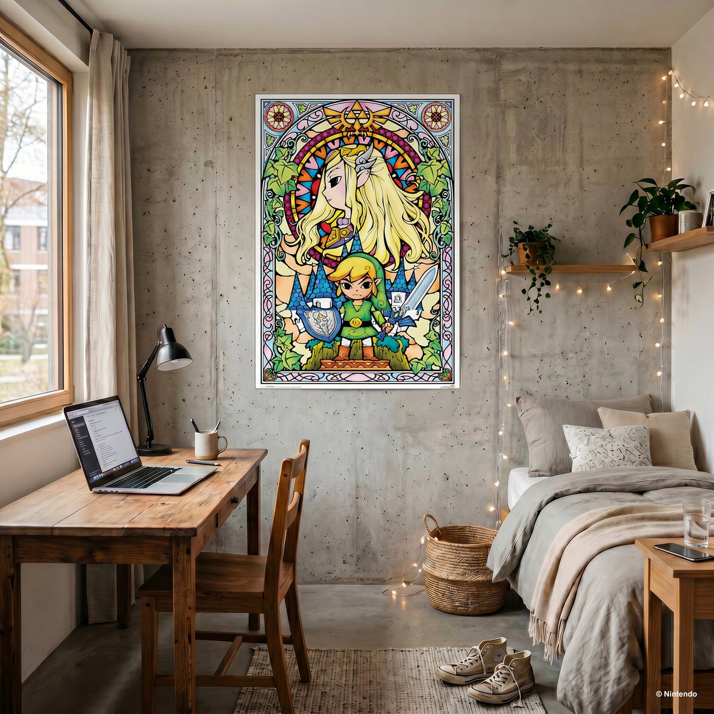 The Legend Of Zelda - Stained Glass - 24x36 Unframed Poster