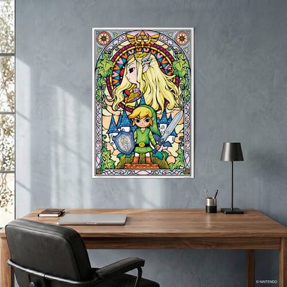 The Legend Of Zelda - Stained Glass - 24x36 Unframed Poster