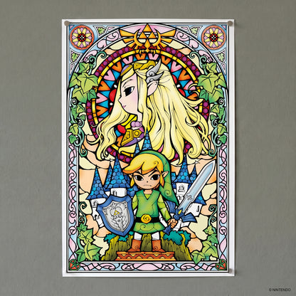 The Legend Of Zelda - Stained Glass - 24x36 Unframed Poster