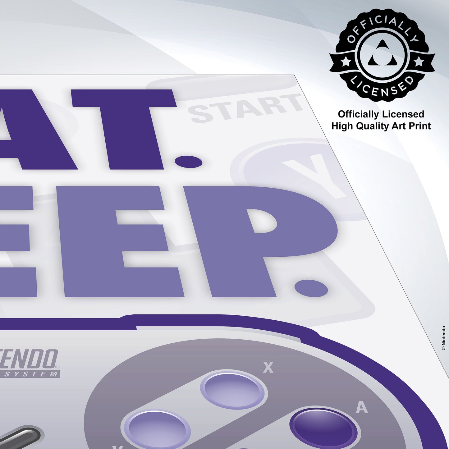 Nintendo - Eat, Sleep, Game, R - 24x36 Unframed Poster