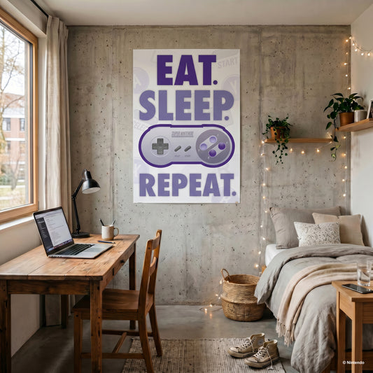 Nintendo - Eat, Sleep, Game, R - 24x36 Unframed Poster