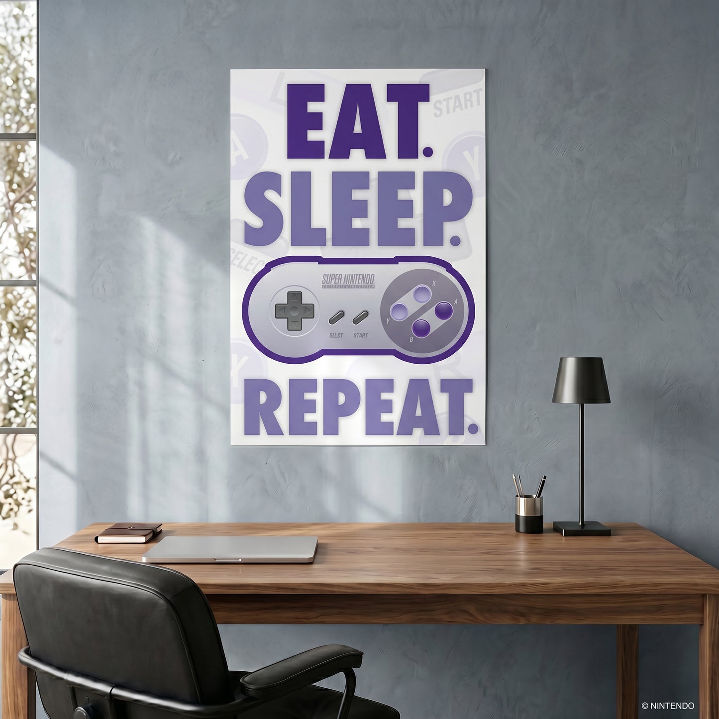 Nintendo - Eat, Sleep, Game, R - 24x36 Unframed Poster