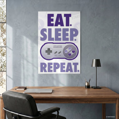 Nintendo - Eat, Sleep, Game, R - 24x36 Unframed Poster