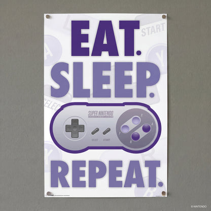 Nintendo - Eat, Sleep, Game, R - 24x36 Unframed Poster
