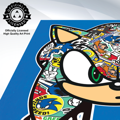 Sonic The Hedgehog - Go Faster - 24x36 Unframed Poster