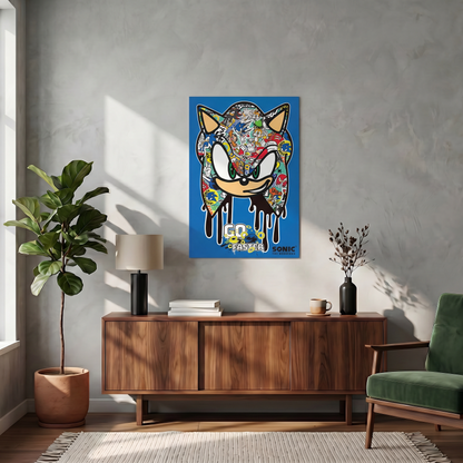 Sonic The Hedgehog - Go Faster - 24x36 Unframed Poster