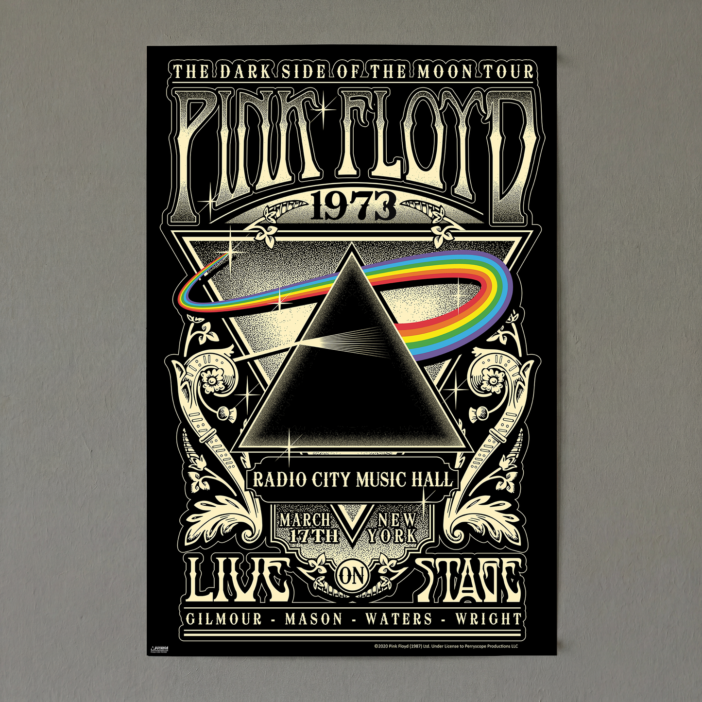 Pink Floyd - Carnegie Hall '72 - 24x36 Unframed Poster