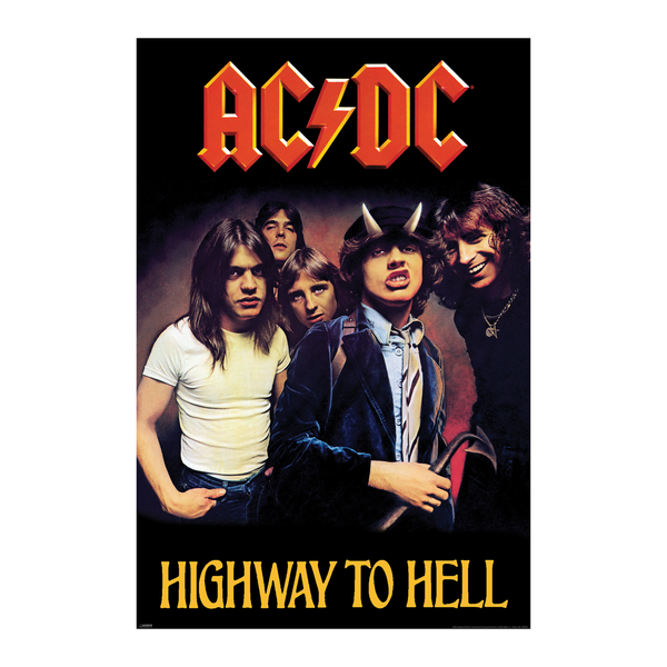 Ac/DC - Highway To Hell - 24x36 Unframed Poster