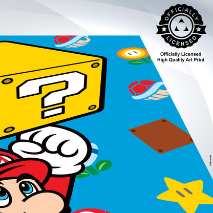 Super Mario - Block Jump - 24x36 Unframed Poster