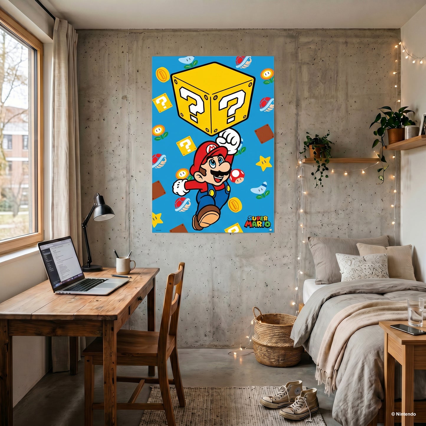 Super Mario - Block Jump - 24x36 Unframed Poster