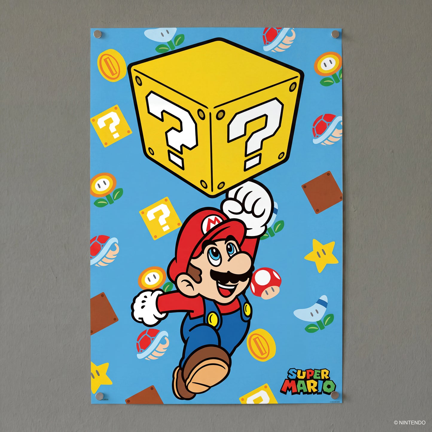Super Mario - Block Jump - 24x36 Unframed Poster