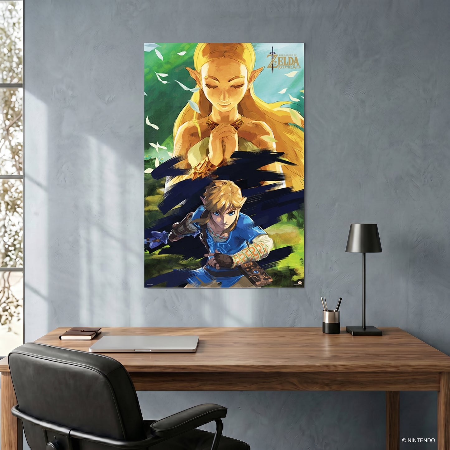 The Legend Of Zelda - BOTW - Zelda & Link - 24x36 Unframed Poster