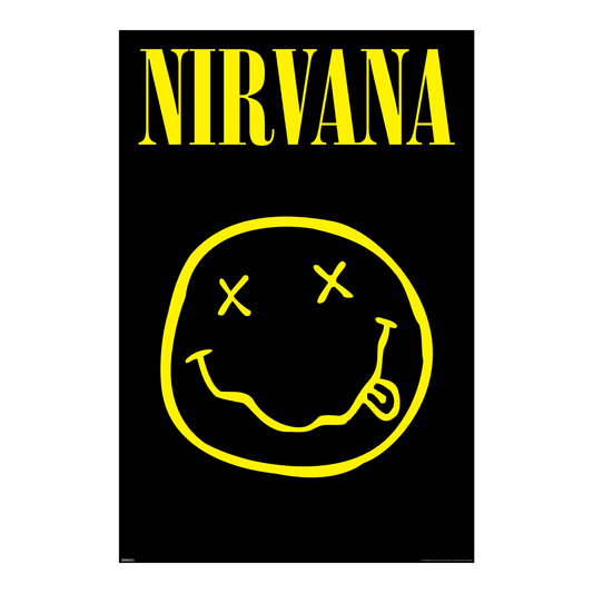 Nirvana - Smiley Logo - 24x36 Unframed Poster