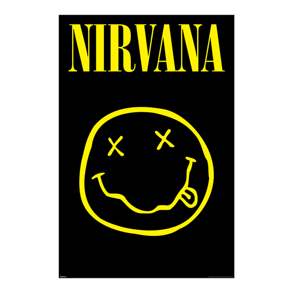 Nirvana - Smiley Logo - 24x36 Unframed Poster