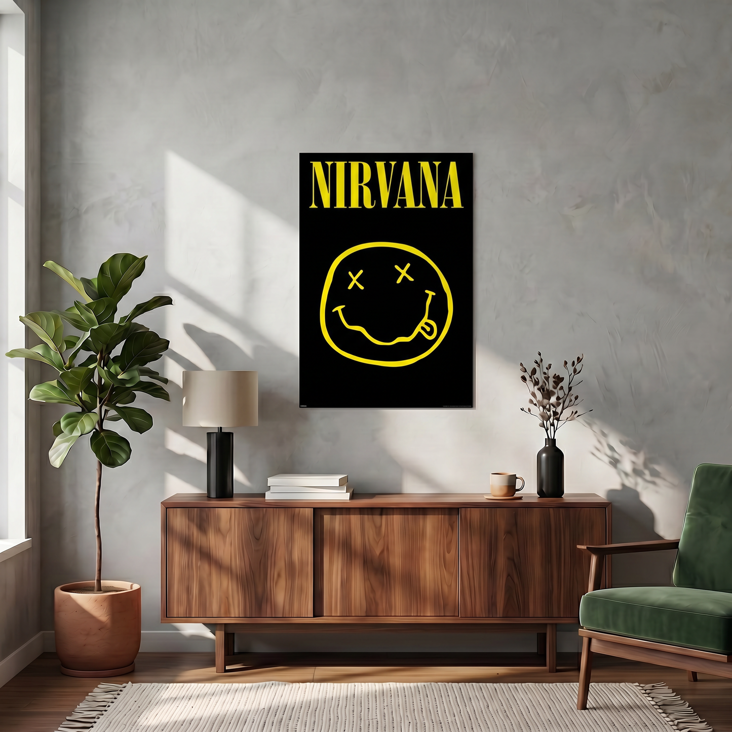 Nirvana - Smiley Logo - 24x36 Unframed Poster