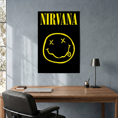 Nirvana - Smiley Logo - 24x36 Unframed Poster