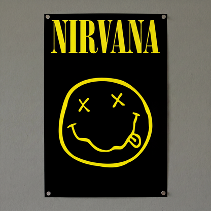 Nirvana - Smiley Logo - 24x36 Unframed Poster