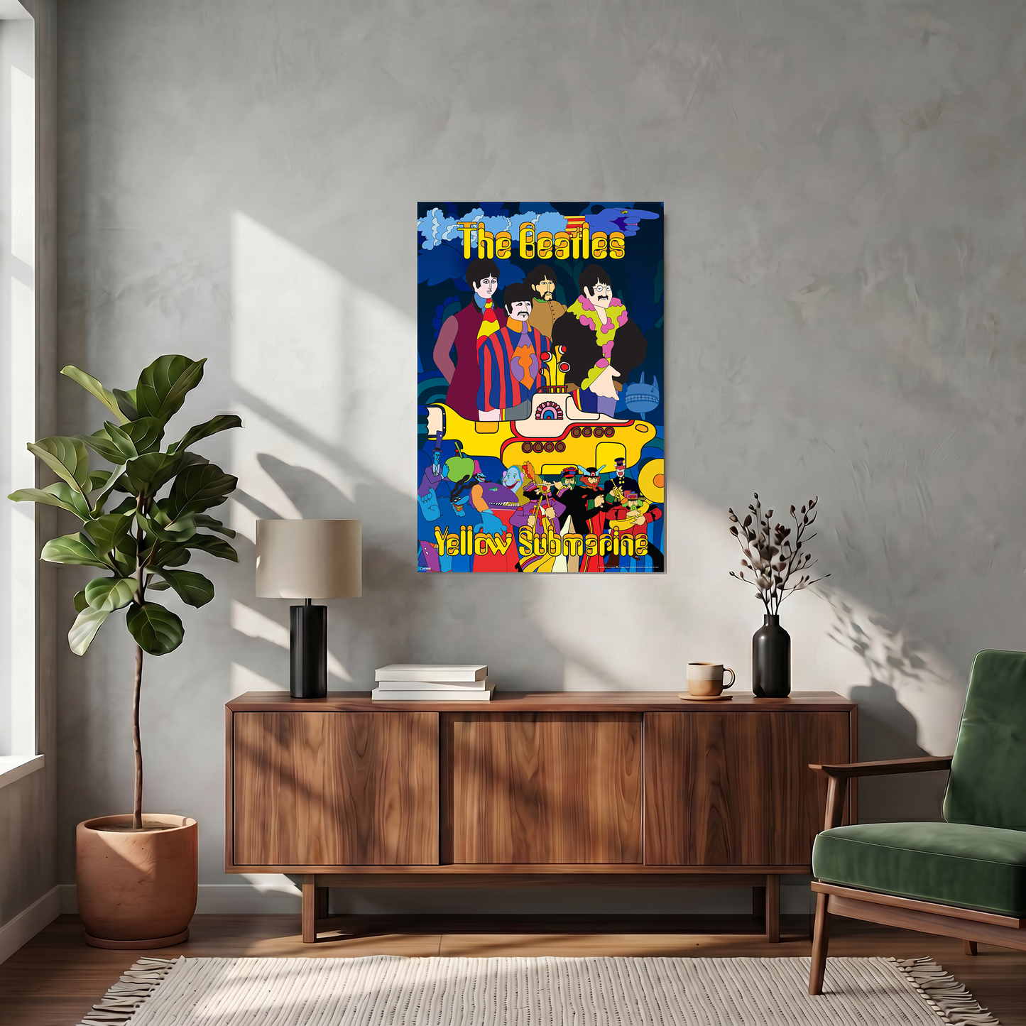 The Beatles - Yellow Submarine-Aquatic - 24x36 Unframed Poster
