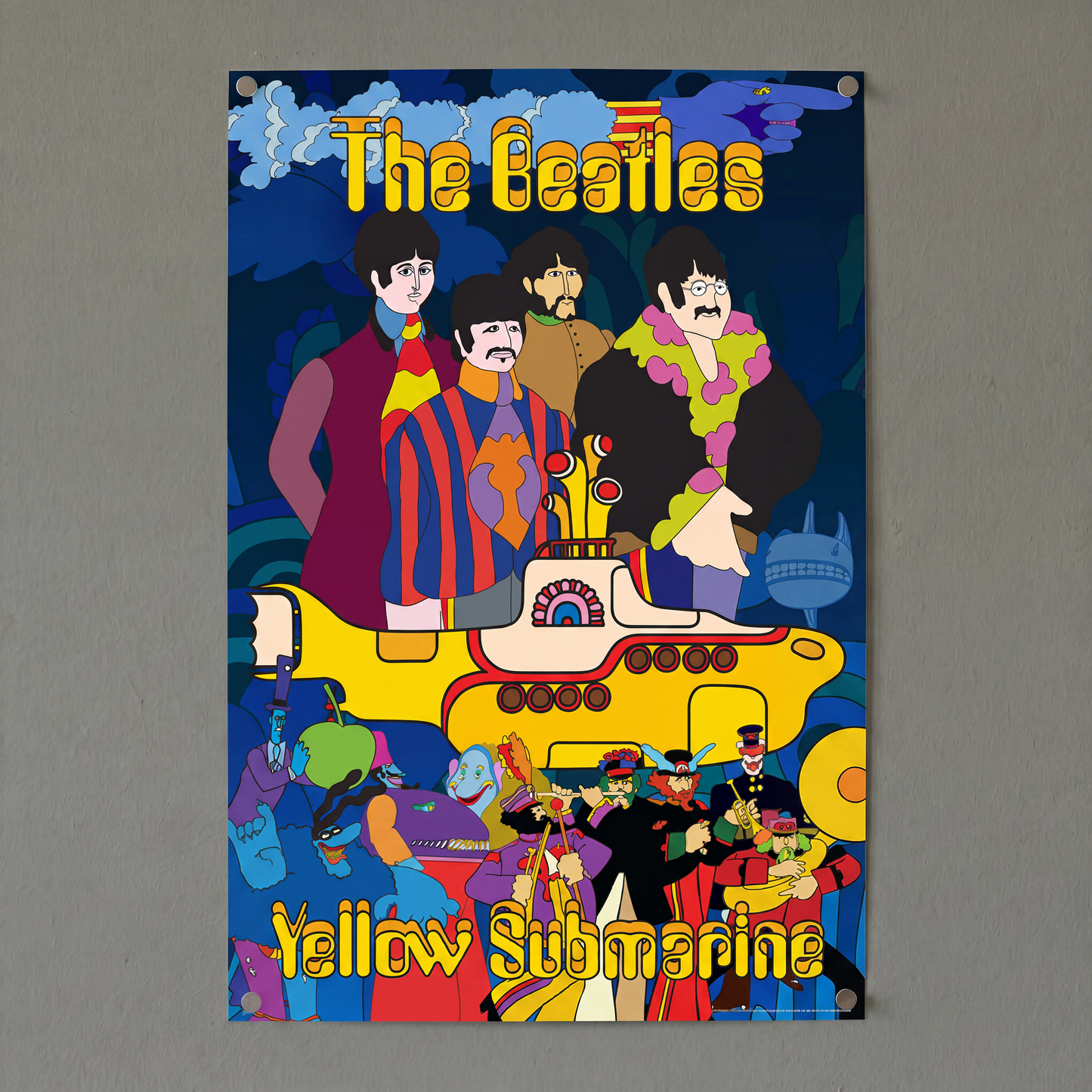 The Beatles - Yellow Submarine-Aquatic - 24x36 Unframed Poster