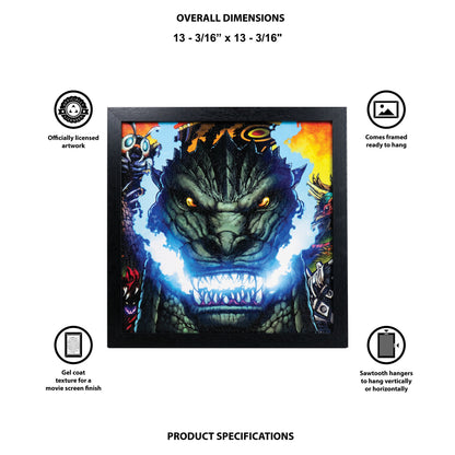 Godzilla - Fire Within - 12x12 Gel Coat
