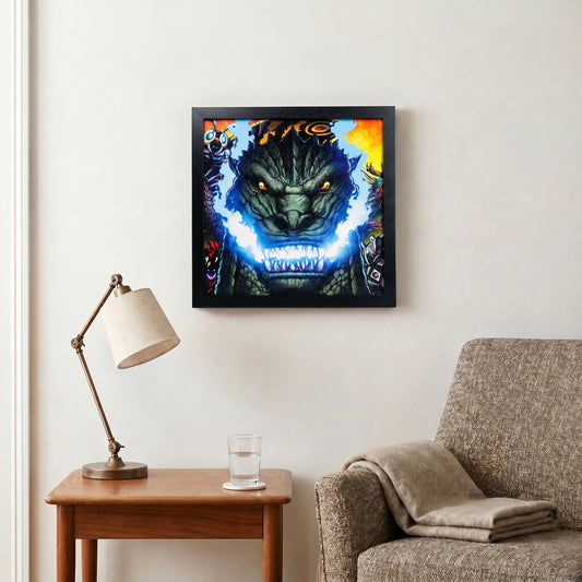 Godzilla - Fire Within - 12x12 Gel Coat