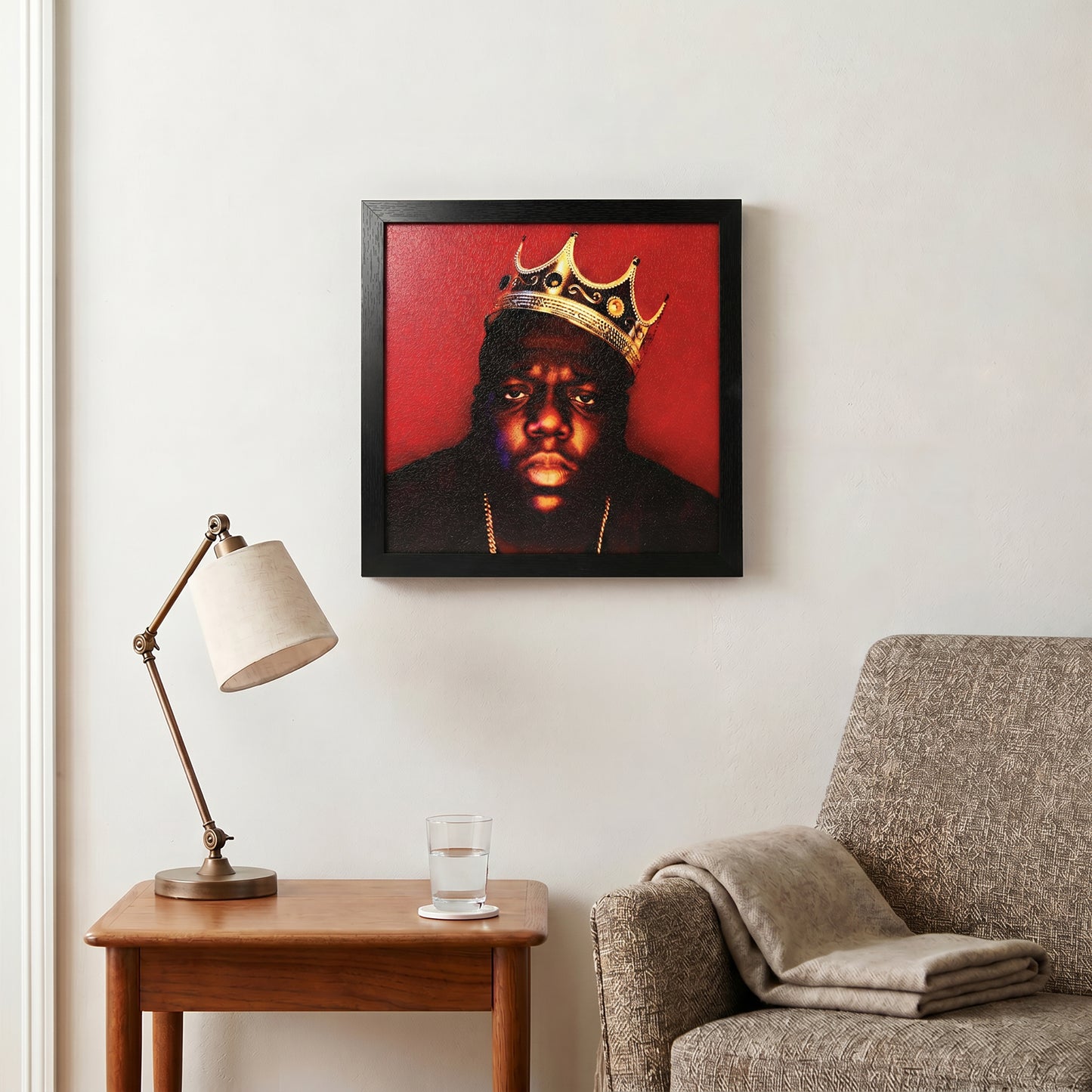 Notorious BIG - Crown Portrait - 12x12 Gel Coat