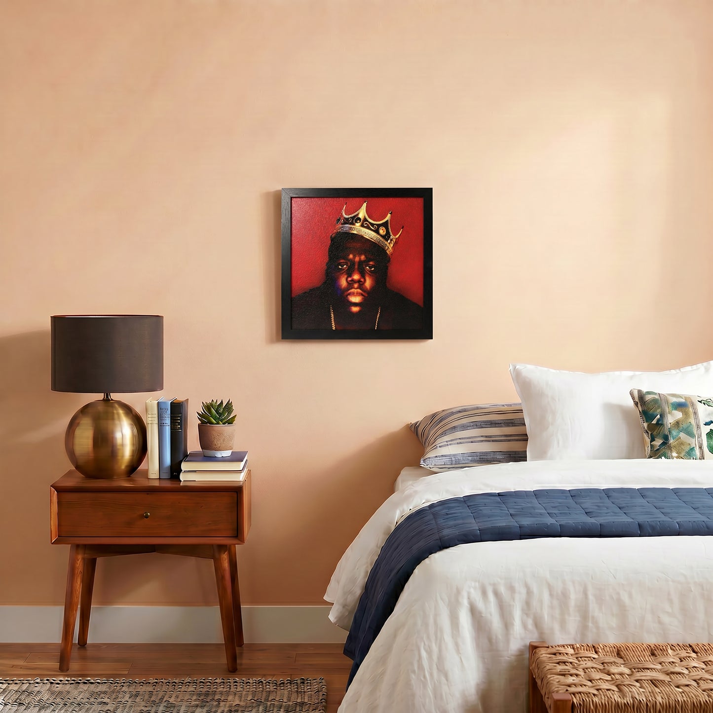 Notorious BIG - Crown Portrait - 12x12 Gel Coat