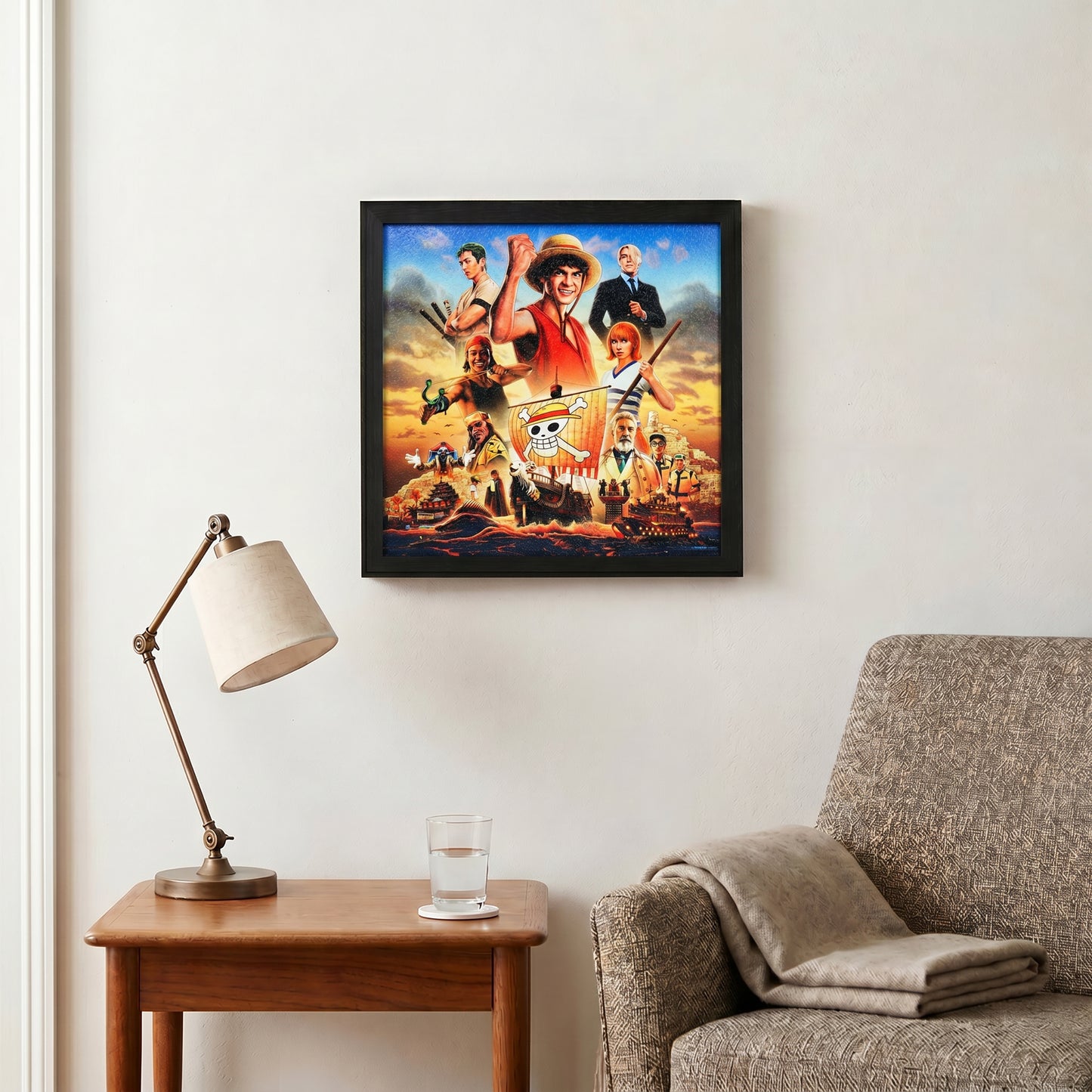 Once Piece (Live Action) - One Piece- Sailing - 12x12 Gel Coat