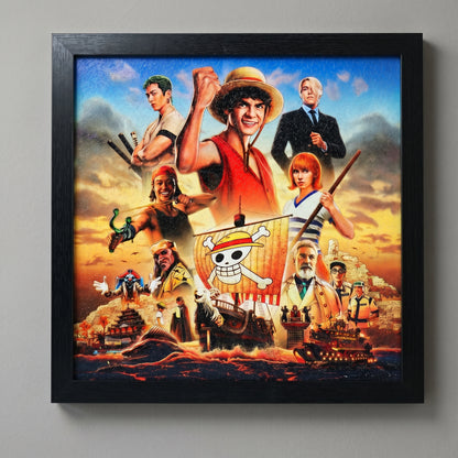Once Piece (Live Action) - One Piece- Sailing - 12x12 Gel Coat