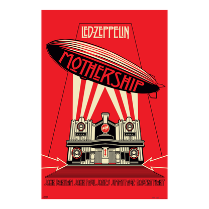 Led Zeppelin - Mothership Red - 24x36 Unframed Poster