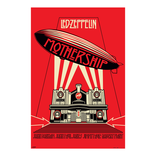 Led Zeppelin - Mothership Red - 24x36 Unframed Poster