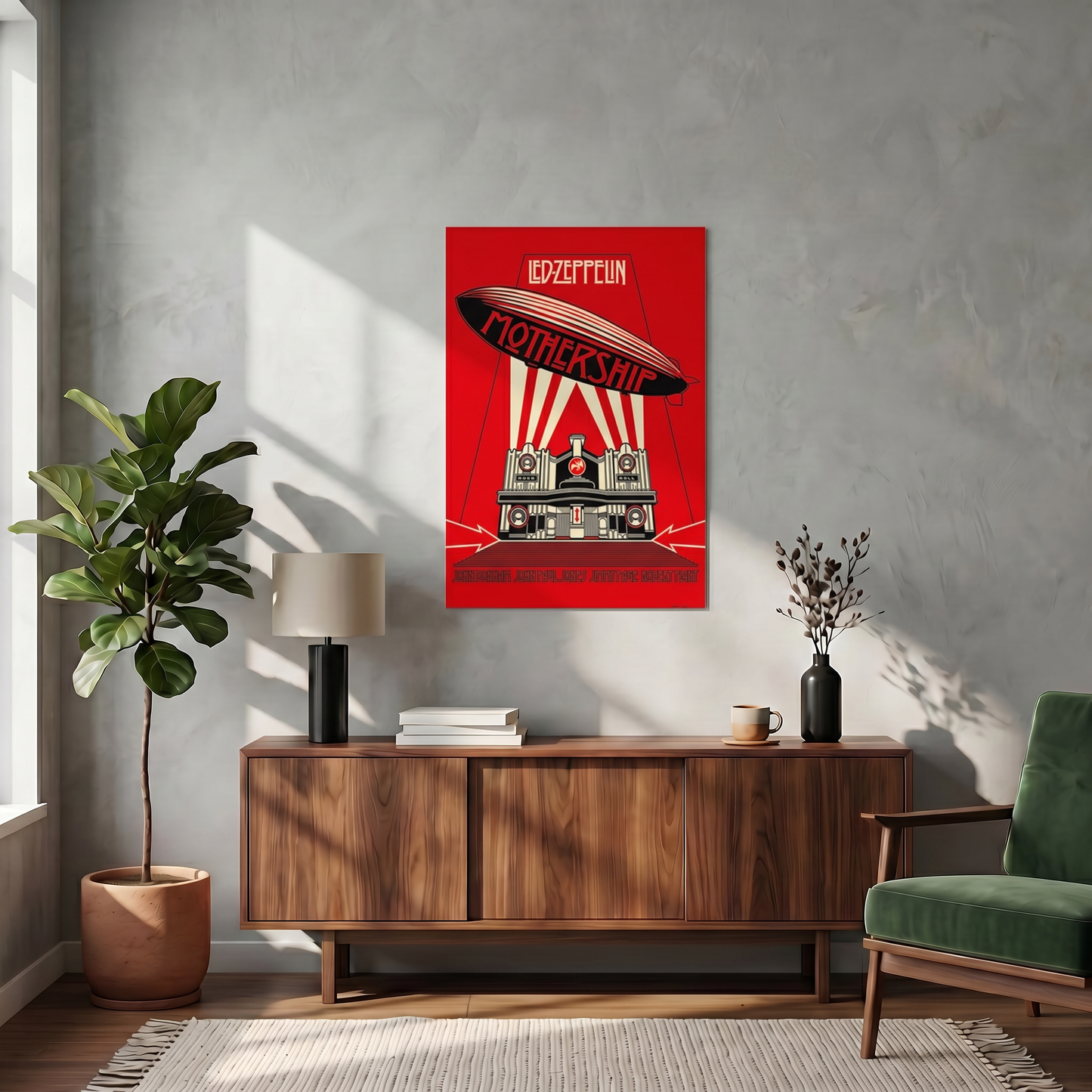 Led Zeppelin - Mothership Red - 24x36 Unframed Poster