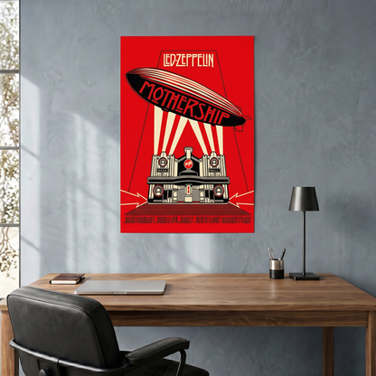 Led Zeppelin - Mothership Red - 24x36 Unframed Poster