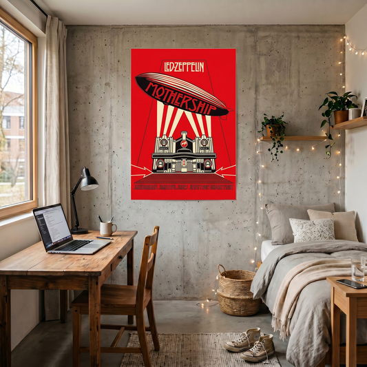 Led Zeppelin - Mothership Red - 24x36 Unframed Poster