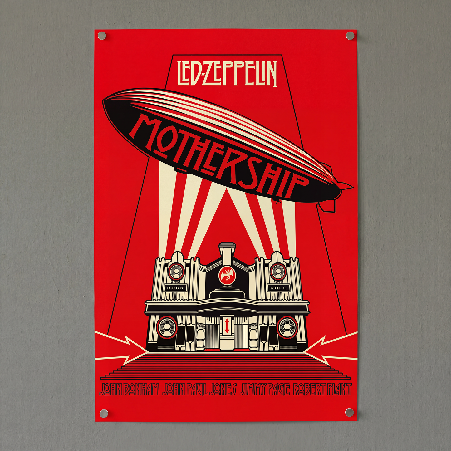 Led Zeppelin - Mothership Red - 24x36 Unframed Poster