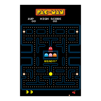 Pac-Man - Man - Maze - 24x36 Unframed Poster