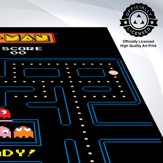 Pac-Man - Man - Maze - 24x36 Unframed Poster