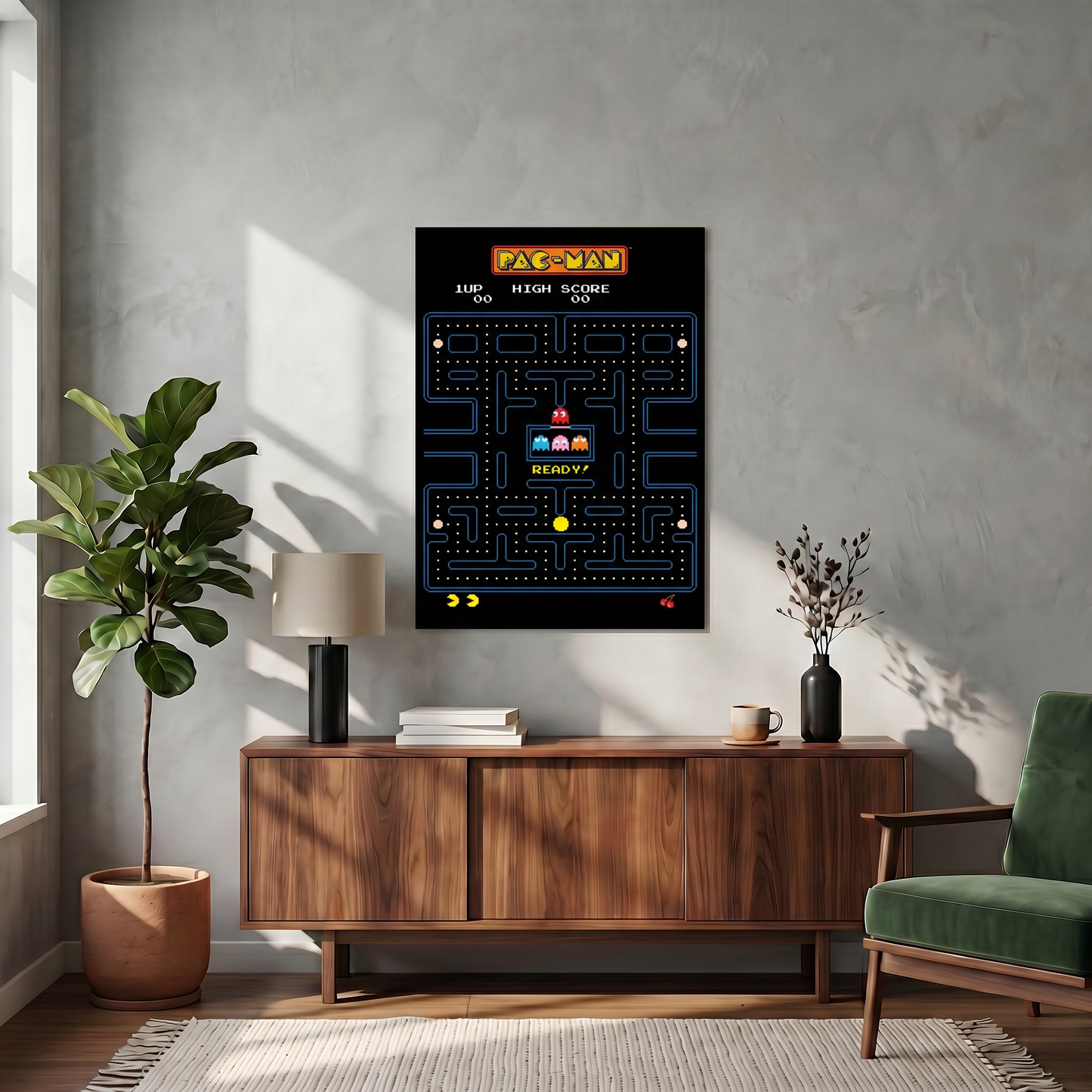 Pac-Man - Man - Maze - 24x36 Unframed Poster