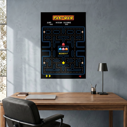 Pac-Man - Man - Maze - 24x36 Unframed Poster