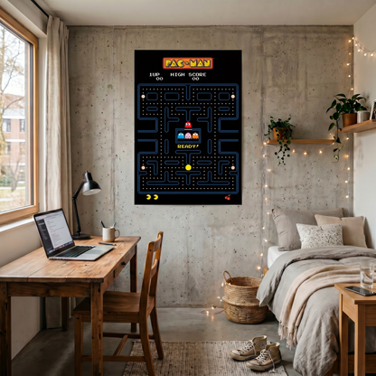 Pac-Man - Man - Maze - 24x36 Unframed Poster