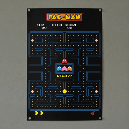 Pac-Man - Man - Maze - 24x36 Unframed Poster