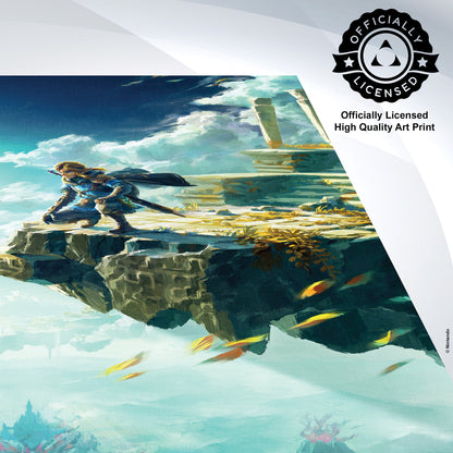 The Legend Of Zelda - TOTK - Hyrule Skies - 24x36 Unframed Poster